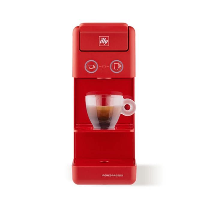Cafetière à dosette - ILLY - Y3.3 - Rouge - Expresso - Compatible dosettes - Illy