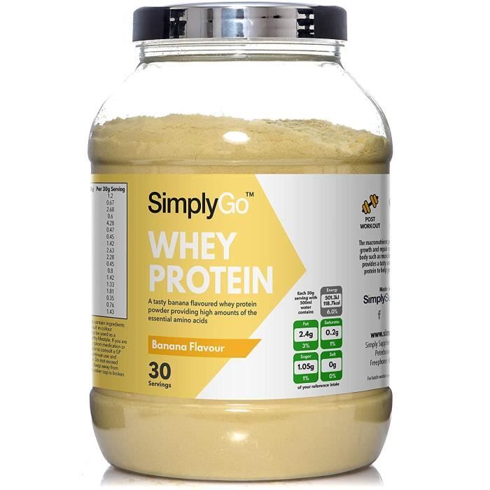 Proteine Whey Limics24 Protéine Lactosérum Poudre Goût Banane
