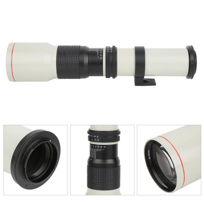 VBESTLIFE 500 Mm Teleobjektiv Für EF-Mount Kameras – Manuelle Fokussierung, F8-F32 Blende, Mit Stativring & Tasche