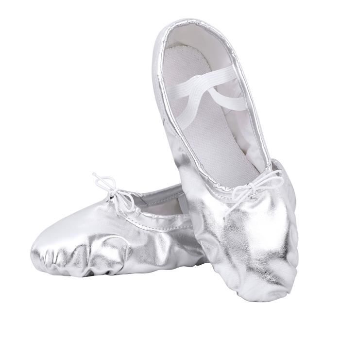 DAZISEN Chaussure de Ballet Chaussure de Danse Yoga Gymnastique Split Plate pour Enfants Filles Femmes