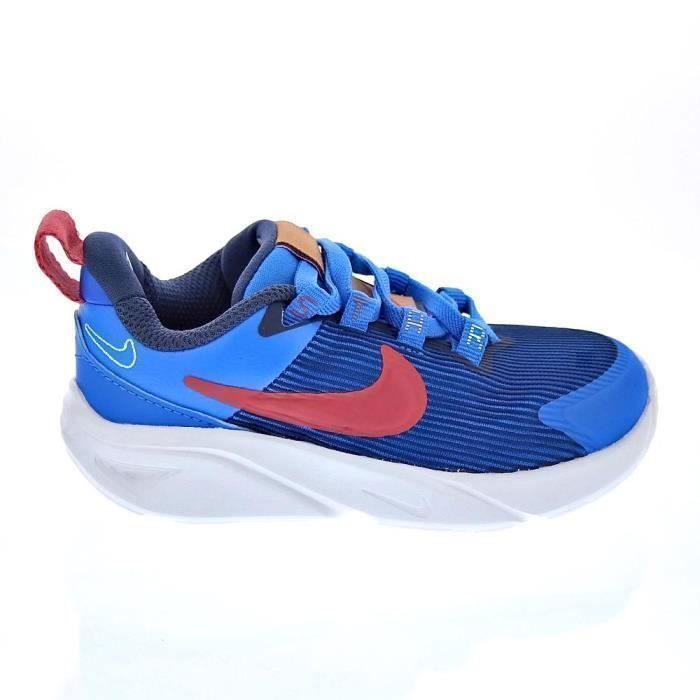 Baskets - NIKE - Star Runner 4 - Bleu - Lacets - Dessus synthétique