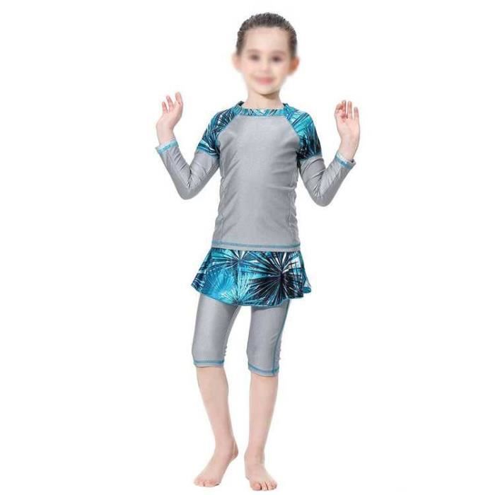Maillot De Bain 1 Pièce Fille - Bikini Sport Surf, Protection UV50+, Stretch 4 Directions, Séchage Rapide
