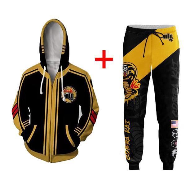 Sweatshirt capuche S 4XL le karate enfant Cobra Kai veste sweats a capuche 3D impression Animation vetements Cosplay manteau sweat Hoodies and pant 3 Cdiscount Pret a Porter
