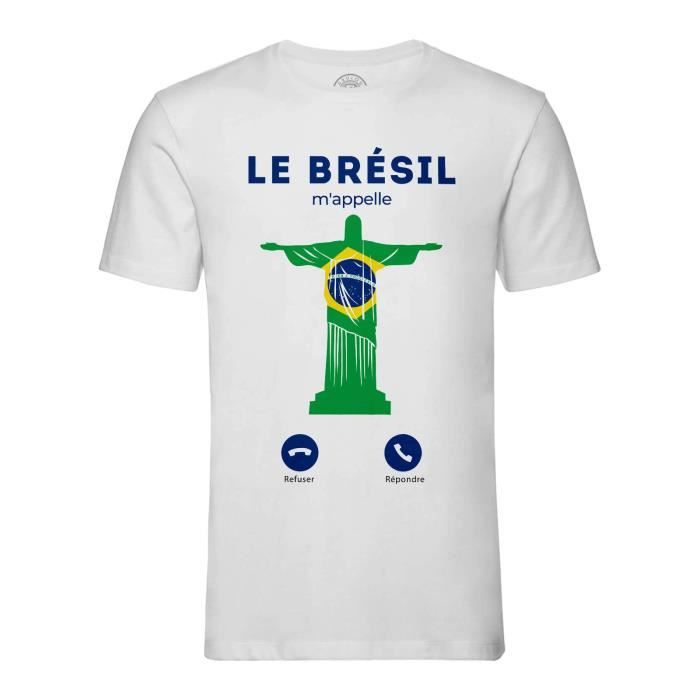 Tee shirt bresil homme cheap