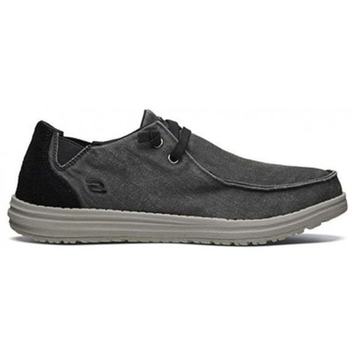 SKECHERS MELSONRAYMON SNEAKERS NERO UOMO 66387BLK (40 NERO) Nero