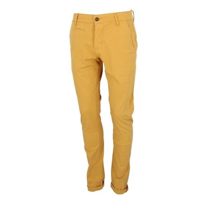 Chino Homme La Maison Blaggio Tenali Jaune Coupe classique