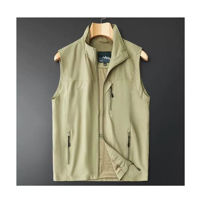 Gilet De Pêche Simms Homme Taille M Vert Kaki – Léger, Poches Maille, Patch Amovible, Occasion