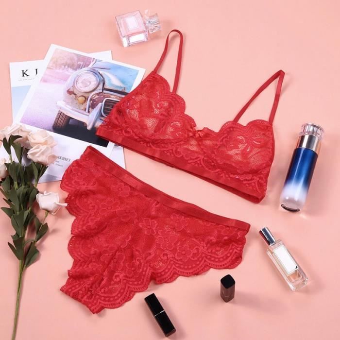 Ensemble de sous vêtements sans couture pour femmes, soutien culotte, Lingerie Sexy