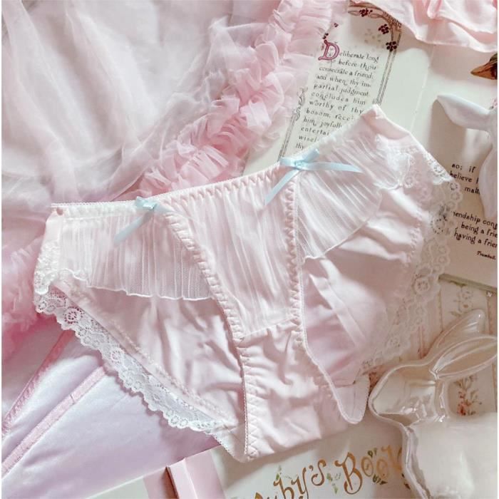 Culotte slip Lolita Lolita En Dentelle Transparente De Style Japonais culotte-slip-lolita-lolita-en-dentelle-transparente-de-style-japonais