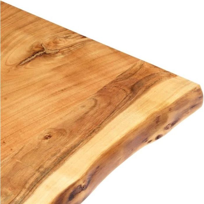 Plateau de table - OMABETA - HB08984 - Bois dacacia massif - 80x(50-60)x25 cm - Laqué