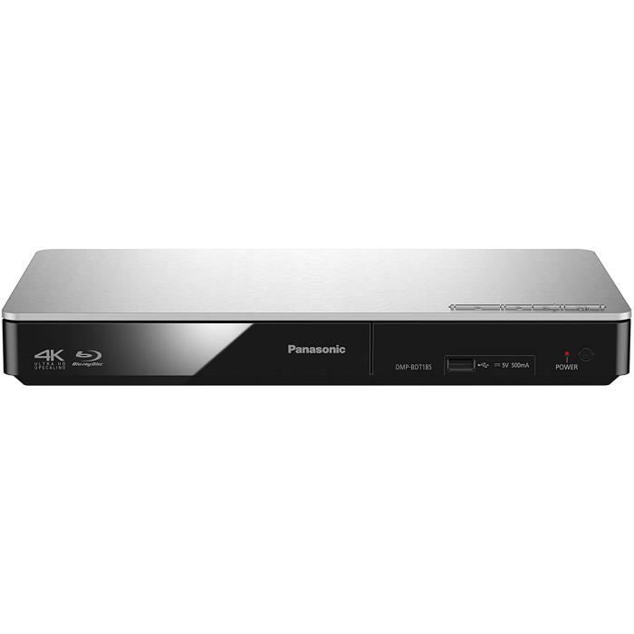 Panasonic DMP-BDT185EG Blu-ray Player (DLNA, Internet-Apps, Video on Demand, 4K Upscaling, 3D, USB, LAN-Anschluss, Dual Core
