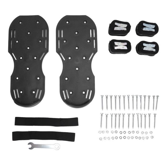 Chaussures Aérateur De Pelouse LangRay - Avec Crampons Et Sangle Velcro - Pour Jardin Et Cour