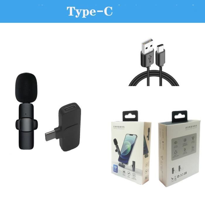 Micro Lavalier Sans Fil BOYA BY-WM3T2 U1 USB-C – Pour IPhone Android, Réduction Bruit, Vlog TikTok