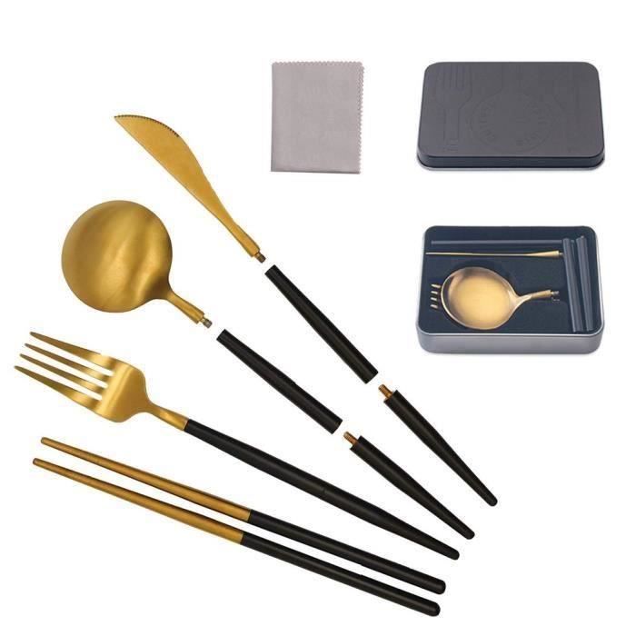 Couvert De Camping 4 En 1 Fox Outdoor – Cuillère, Fourchette, Décapsuleur – Inox Et ABS