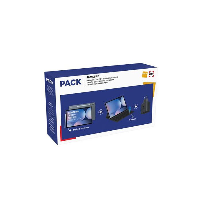 Pack Tablette tactile Samsung Galaxy Tab S10+ 12 4 Wifi + Etui Clavier + Bloc de charge - vue 3