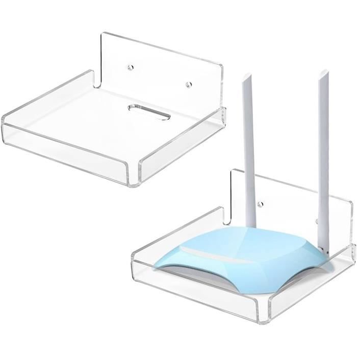 Étagère Murale Flottante Sans Perçage,Lot De 2 Etagère Murale En Acrylique Blancetageres Murales Sans Trous Pour Chambre Etagere Decoration Etagere Flottante Pour Salonsalle Bain38x11x8cm 88408339