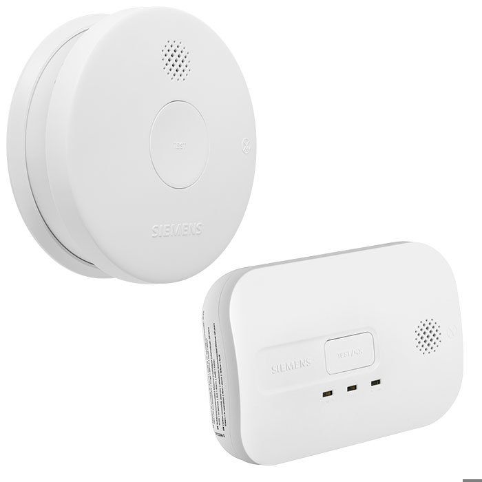 1 Détecteur de fumée NF + 1 détecteur monoxyde de carbone