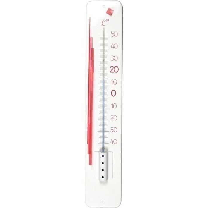 Thermomètre en métal 45cm - STIL - Décoration pour jardin, balcon et terrasse