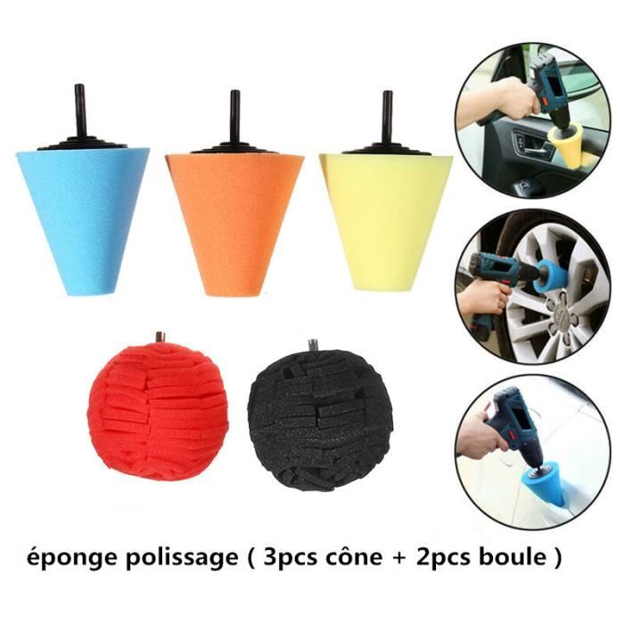 Lot 3 éponges De Polissage Pneus Et Pinceau – Uxcell – Nettoyage Auto