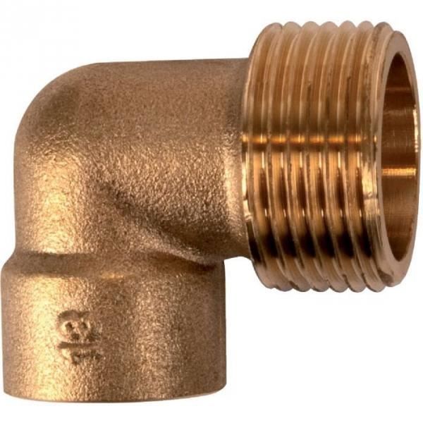 /Ø 16 mm Raccord laiton coud/é 90/° /à souder 92GC M 1//2 Thermador