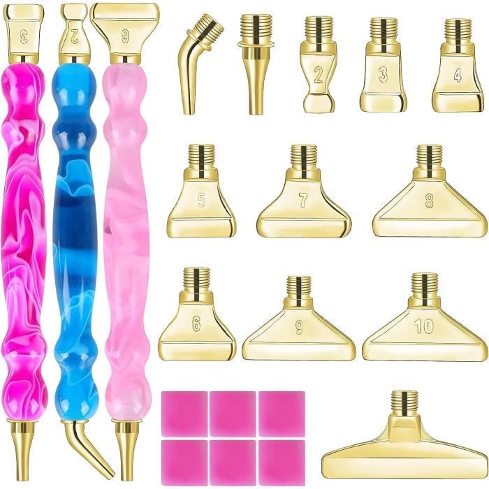 Lot De 6 Grips (poignées) Pour Stylet De Diamond Painting - Améliore Le Confort