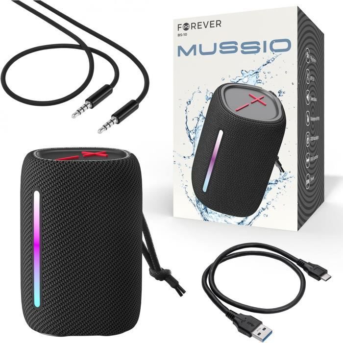 Enceinte Bluetooth Portable Ortizan X10P – 24W, étanche IPX7, Son 3D (Noire)