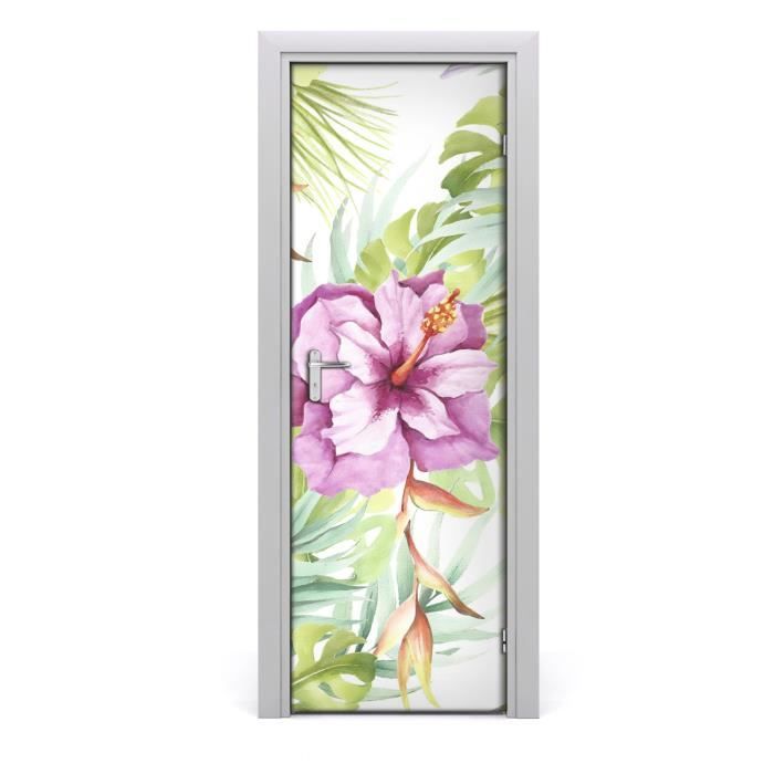 Tulup Deursticker zelfklevend - 85x205cm - 3D deurposter deurbehang Muur sticker kamer decoratie - Tijger op een boom
