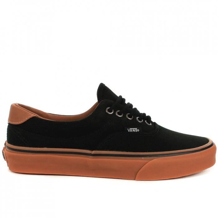 vans noir semelle marron