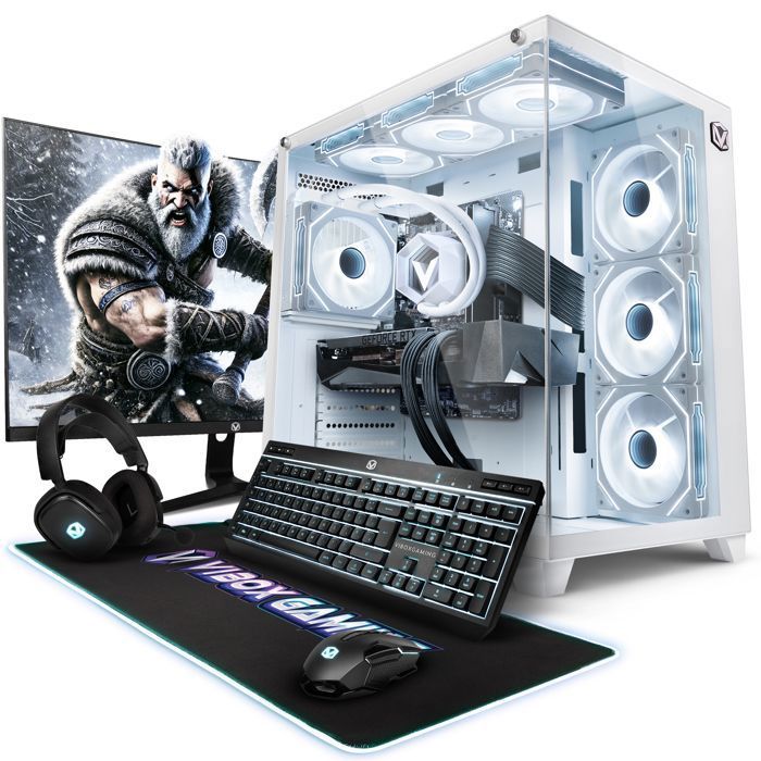 Vibox VIII-70 PC Gamer – 27 Écran Pack – Intel i9 12900KF – RTX 5090 32Go – 32Go RAM – 2To SSD – Win11 – WiFi