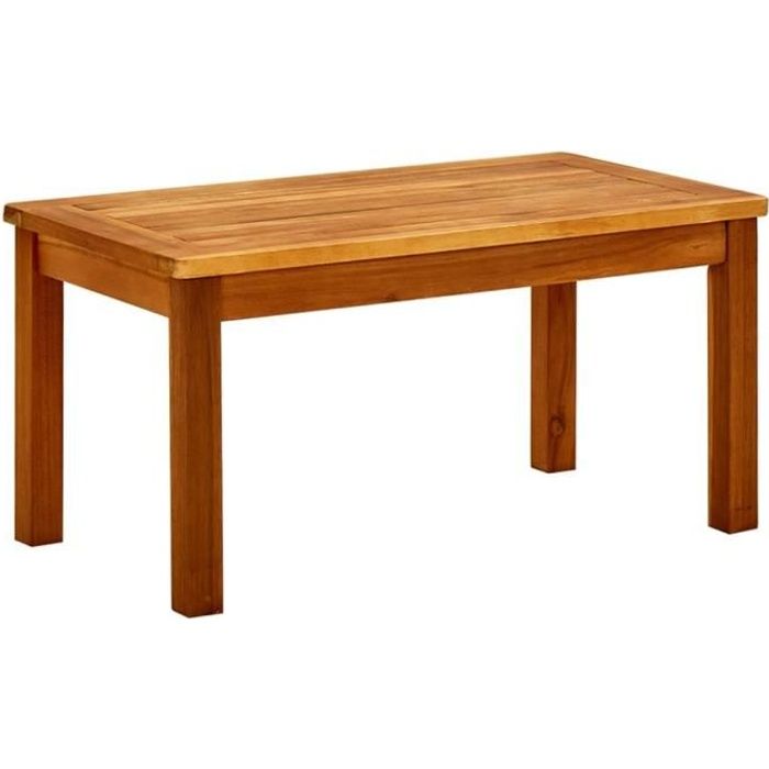 SALE 2024 Table basse de jardin - JMS - 70x40x36 cm Bois solide dacacia 4024Kg