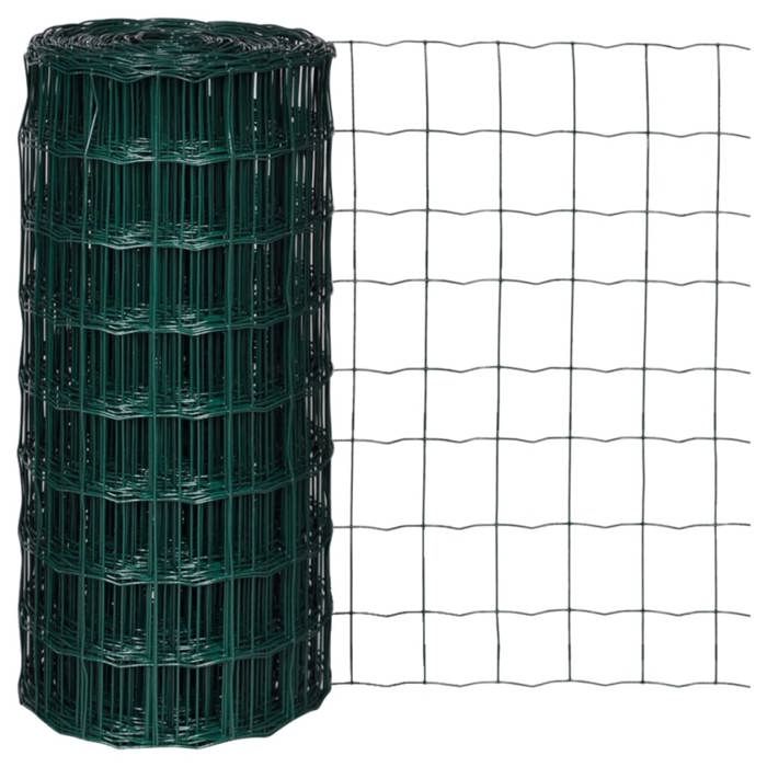 vidaXL Grillage 10x0 8 m Mailles 100x100 mm Terrasse Patio Bordure Grillage 140572