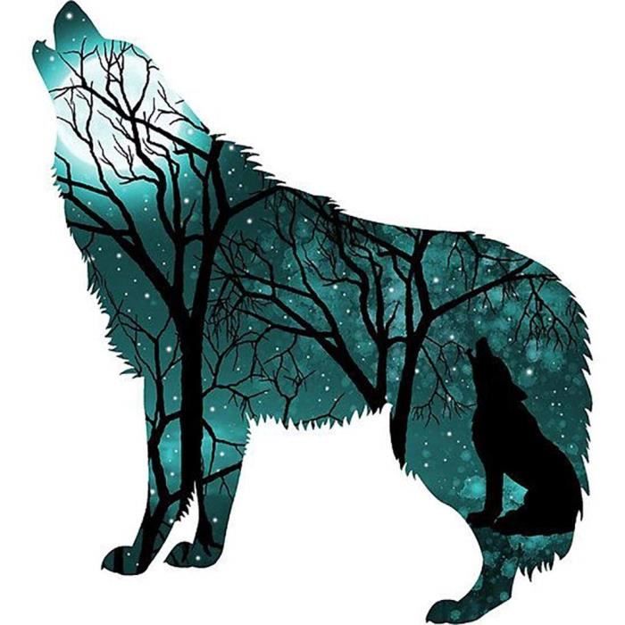 Kit DIY Broderie Diamant 5D Lion 80x40 Cm - Complet Avec Diamants Et Outils