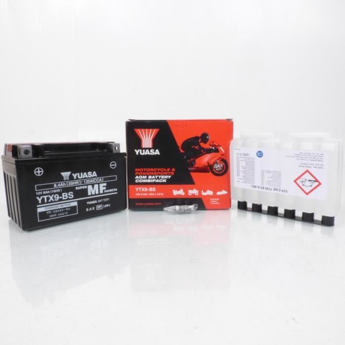 Batterie Moto YUASA YTX9-BS - 8.4Ah 12V