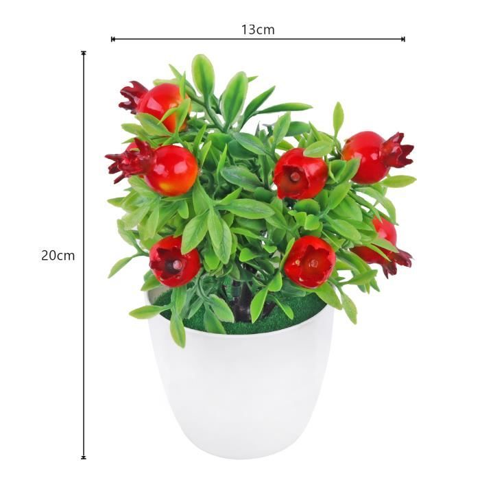 Gresorth 6 Pommes Artificielles Rouges Ultra Réalistes - Faux Fruits Décoratifs Pour Maison, Fête Et Cuisine