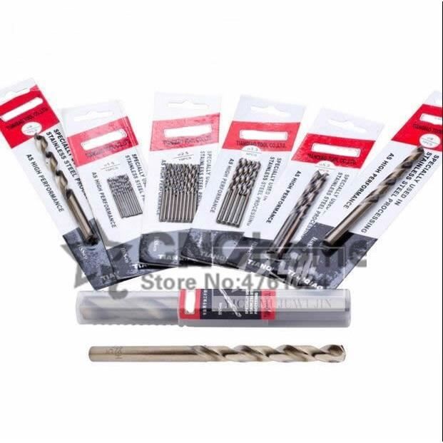 Foret-meche,Jeu de forets hélicoïdaux M42 HSS-Co à 3 têtes de bord,8% à
