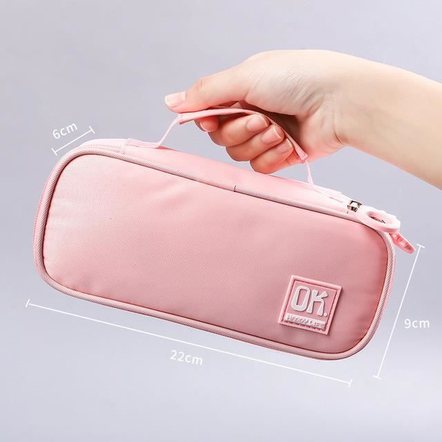 Trousse à Stylos Avec Nœud - Grande Capacité - Format Compact - Pour école, Voyage, Bureau