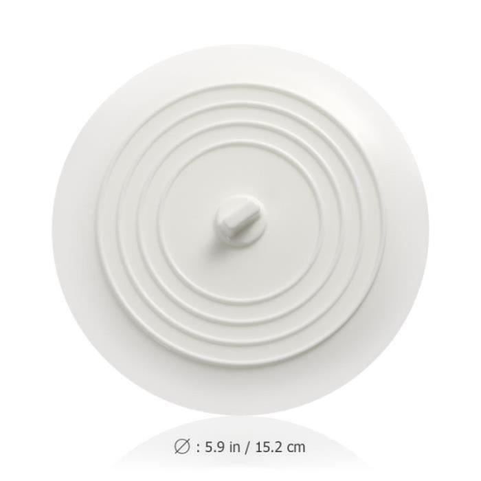 Bouchon De Vidange Universel En Silicone - Diamètre 5 Pouces - Pour Baignoire, évier - Ventouse étanche