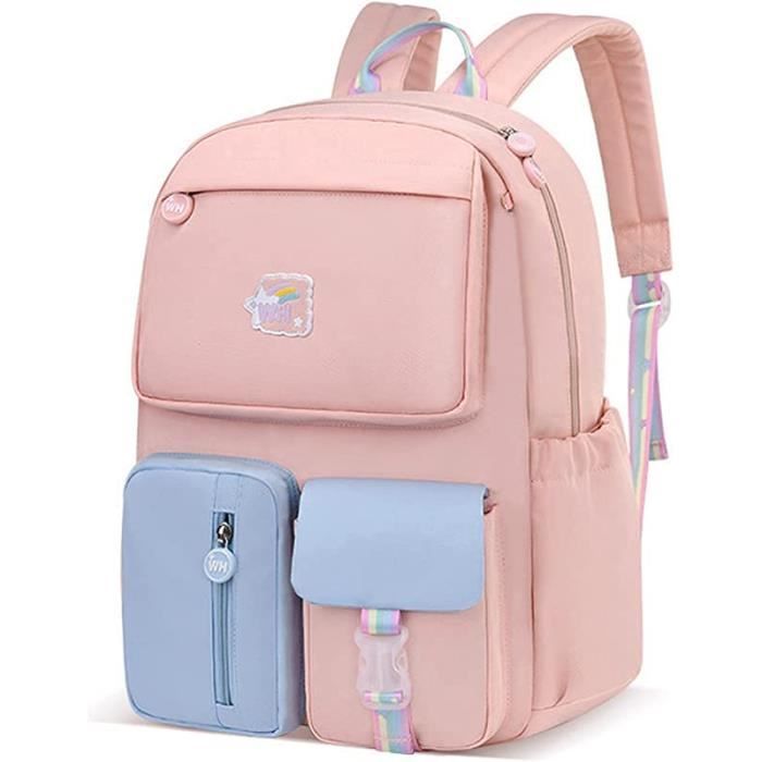 Sac à Dos Motif Cerises Pour Femmes Et Filles - Nylon, 43x30x18 Cm - Grande Capacité, Plusieurs Poches - Idéal école Ou Voyage