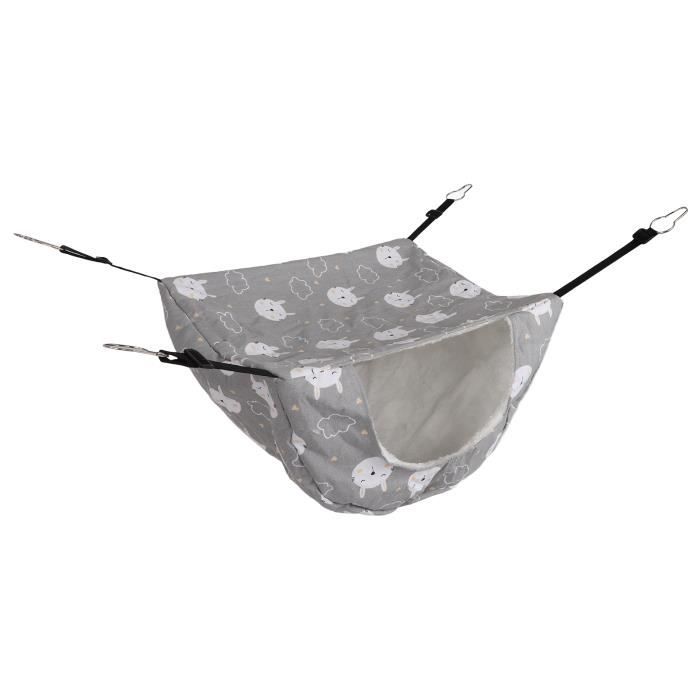 Hamac Cage Pour Chat - Avec Boule Amusante - Tissu Maille Respirant - Taille 47x38x28 Cm - 3