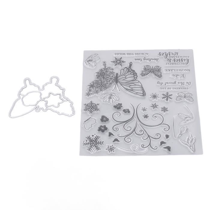 Tampons Transparents Fleur Et Abeille - Silicone, 14,8 X 21 Cm, Pour Scrapbooking, Cartes DIY