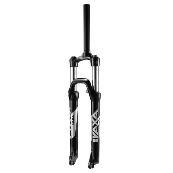 Fourche VTT réglable-blocable au guidon deb. 100mm pivot lisse 295mm 11-8-286 éxterieur compatible disc Zoom Vaxa 28 -