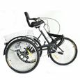 Tricycle 24 pouces pour adultes avec panier vélo 3 roues tricycle pliable-1