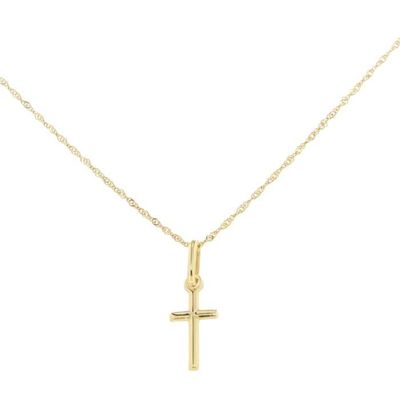 Pendentif Cœur Croix En Or 9 Carats (375/1000) Pour Femme - Dimensions 15x25mm - Neuf Avec étiquettes