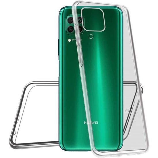 Coque Gel Silicone Transparent + Verre Trempé 3D Full Pour Huawei P40 Pro - Noire, Neuve