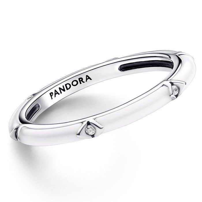 Bague Femme Skcess En Argent Plaqué - Design Arc Avec Zircone Cubique, Cadeau élégant, Sac Inclus
