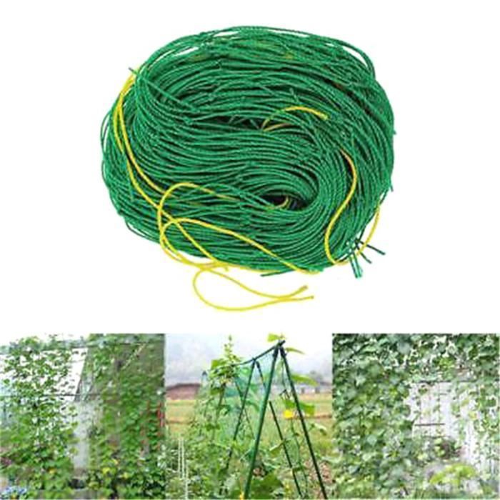 Filet De Tente De Culture 60x60 Cm - Treillis élastique Pour Plantes Grimpantes - 36 Mailles, 4 Crochets