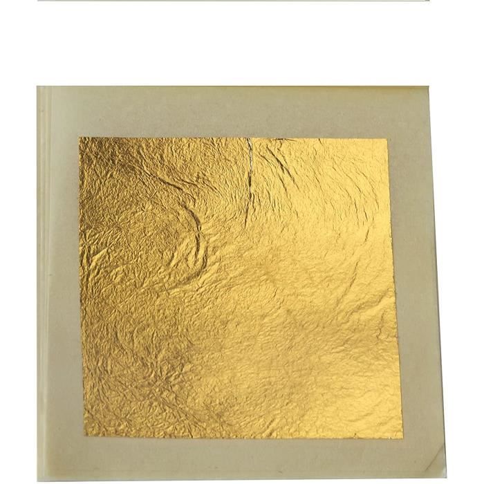 Feuille d'or alimentaire 8x8cm /3