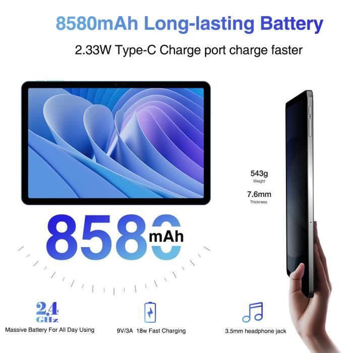 T30 Pro DOOGEE ( Gris ) 11 iPad 4G Tablettes Tactiles 8GB/256GB 8580mAh  batterie - Tablette tactile - Achat & prix
