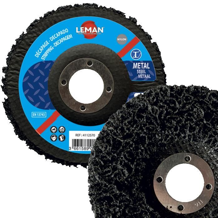 Roue De Décapage Agressive 125 Mm Bleue - Lot De 2 Disques Neufs