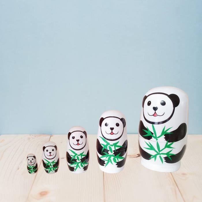 Lot de 10 poupées russes russes en bois faites à la main pour enfants Lot de 10 poupées russes russes en bois faites à la main pour enfants